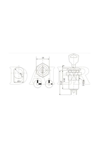 Ic-195 Anahtarlı Switch 0-1 Yeni Ks-01-101c