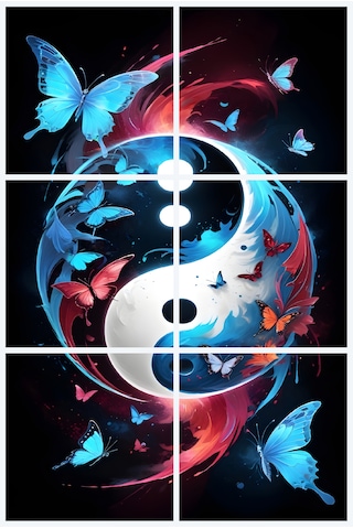 Yin Yang 23 - Pwc Tablo - Ev&ofis Dekorasyonu