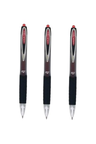 Uniball Signo 207 0.7 Mekanik Jel Kalem Kırmızı Üç Adet Kırmızı