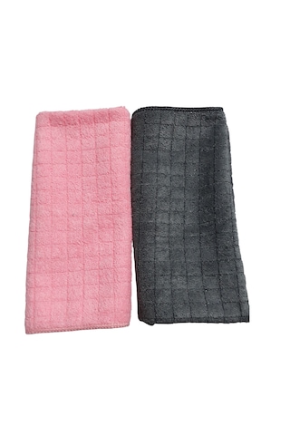 Tarix Mikrofiber Zor Kir Bezi Kare Desenli Ve Simli 40 x 40 CM