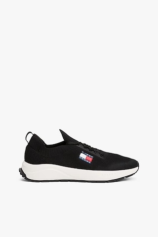 Tommy Hilfiger Erkek Tjm Runner Knit Örgü Sneaker - Siyah Black