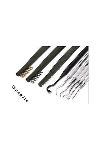 Geeroyoo Otomotiv Temizlik Fırça Seti - 3 Çift Taraflı Fırça Ve 6 Sonda İle Zorlu Alanlar İçin