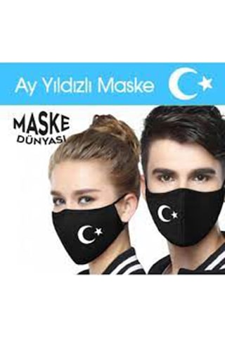 Yıkanabilir Kumaş Maske Siyah