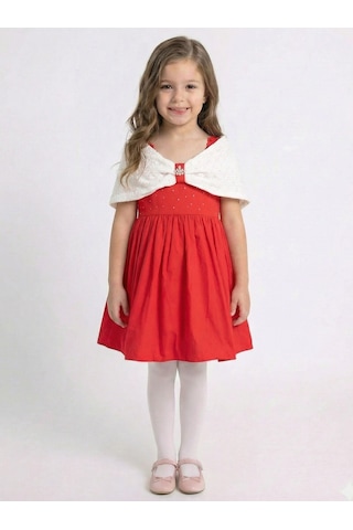 Xo Kids Kız Çocuk Elbise 2-5 Yaş 5884 Kırmızı