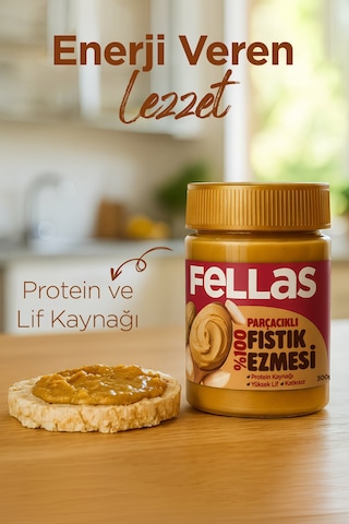 Fellas %100 Fıstık Ezmesi 300 G x 2