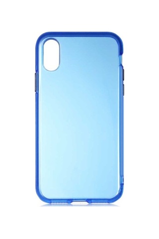 Apple Uyumlu iPhone Xs 5.8 Kılıf Zore Bistro Kapak Mavi