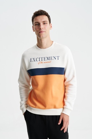 AR-MA Arma Erkek Regular Fit Yazılı Baskılı Bisiklet Yaka Sweatshirt 001