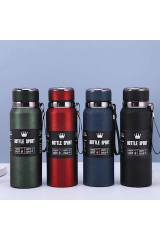 Kapris Modern Paslanmaz Çelik Termos Lacivert 1 Litre Kap-293 Lacivert