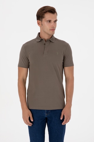 U.s. Polo Assn. Erkek Vizon Tişört Basic 50306015-vr052 Vizon