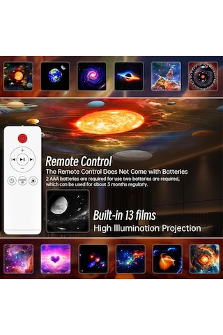 Star Projector, Galaxy Projector Planetarium Projector, 4k İle Yatak Odası Ultra Clear Galaxy Night Light İçin
