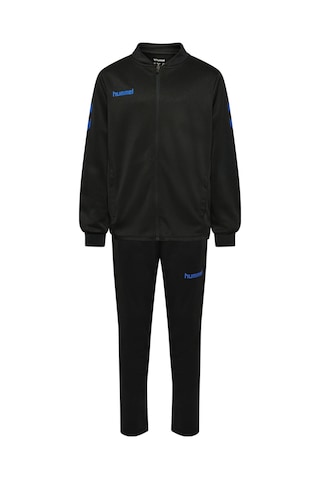 Hummel Logolu Kolej Yaka Fermuarlı Eşofman Takımı Unisex Çocuk Eşofman Takımı 236383-2431 Siyah