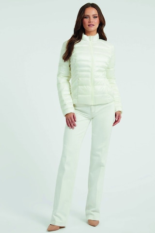 Guess Çift Taraflı Şişme Mont Beyaz