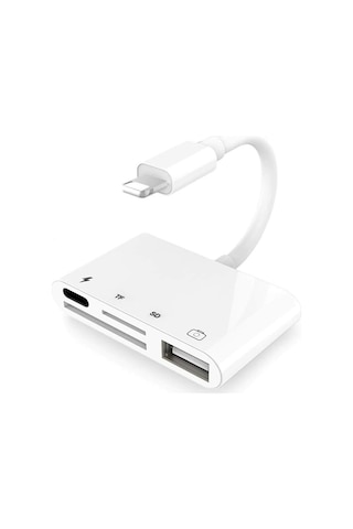 Ancheyn Lightning To Usb Lightning Micro Sd Tf Kart Okuyucu Çevirici Dönüştürücü Adaptör 4333