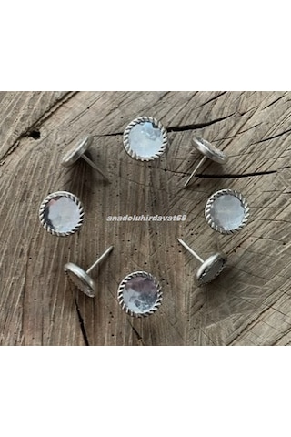 Fbk Kristal Renk Kabara Taşlı Kabara Raptiye Koltuk Çivisi 16mm 30adet