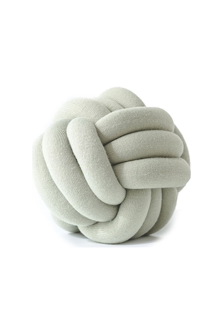 Sones El Yapımı Düğümlü Top Yastık, Boyut: Çap: 25 30cm Matcha