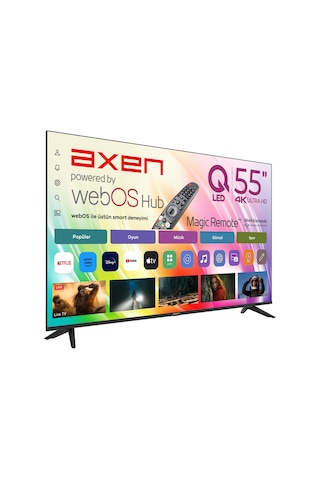 Axen AX55QUPRL-W02M 55" 4K Ultra HD QLED TV