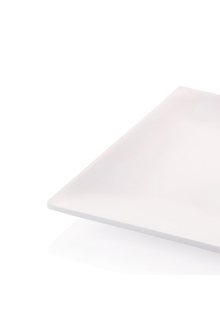 Alezy 569 Göreme Melamin Termostar Form Servis Tabak 21 Cm Beyaz