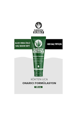 Green Bubble Besleyici Şampuan 125 ML + Keratin Kapsülü