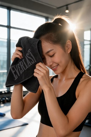 Everlast Logo Antrasit 50x90 Cm Pamuklu Spor Havlusu Au0017-333
