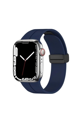 Apple Uyumlu Watch 42 MM Manyetik Klipsli Silikon Lüx Kordon