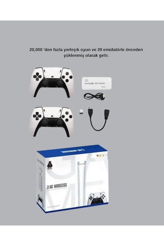 Astraltech Hdmı Çıkışlı Kablosuz 2 Kollu 4k Retro Oyun Kutusu