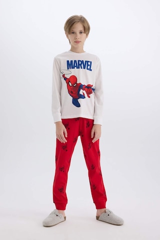 DeFacto Erkek Çocuk Pijama Takımı Marvel Spiderman Bisiklet Yaka Uzun Kollu Üst Uzun Alt Y4861A624WNWT34