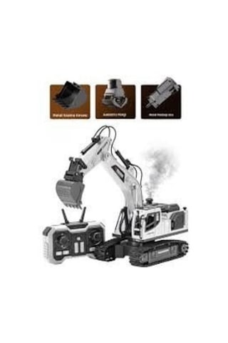 Uzaktan Kumandalı Buharlı Ekskavatör 40 Cm - 3 Başlıklı Metal Kepçeli Şarjlı
