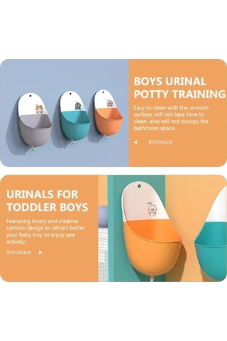 Maoyaya Lazımlık Yürümeye Başlayan Eğitim Tuvalet Erkek Pisuvar Artefakt Pisuvar Çocuk L Grey Grey Grey