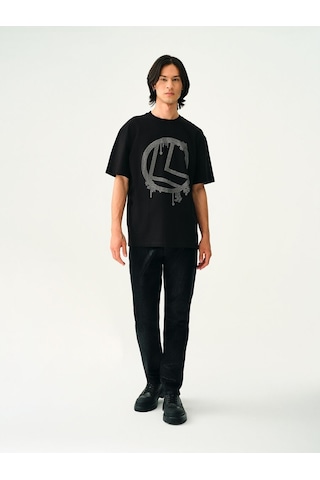 LOFT Loose Fit Erkek Tshirt K.kol Lf2036448 Q1.v1 Siyah