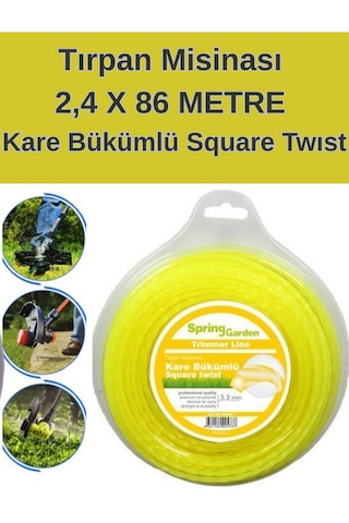 Twist Square Ot Biçme Misinası 2,4 X 86 Metre