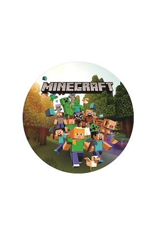 Yenilebilir Yuvarlak Pasta Resim Baskısı 20 Cm Şekerli Kağıt Minecraft Temalı 05 Yenilebilir Yuvarlak Pasta Resim Baskısı 20 Cm Şekerli Kağıt Minecraft Temalı 05