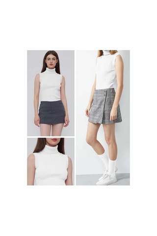 Youknitwear You Penny Balıkçı Yaka Triko Kazak 2353 Beyaz