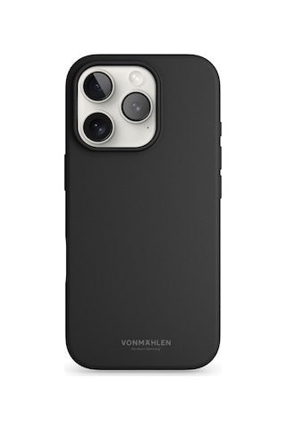 Vonmahlen Apple Uyumlu iPhone 16 Pro Magsafe Silikon Kılıf Siyah