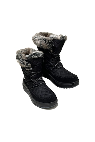 Bot Kadın Diğer 6305r 41j Jacalu Textile Upper And Leather-pu Sole Black Siyah