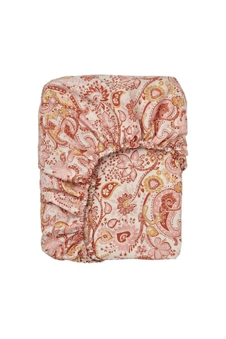 Ikea Rodgersıa Çift Kişilik Çarşaf 180 X 200 Cm Beyaz - Pembe