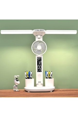 Maoyaya Suntek Fanlı Kalemlikli Masa Lambası Çiftli Merkez Ofis, Güçlü Filtreli Diğer