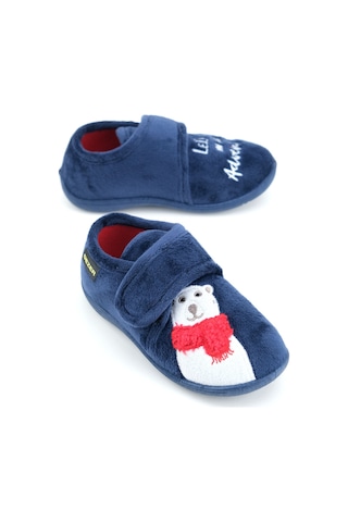 Gezer Kışlık Cırtlı Ayarlanabilir Rahat Taban Erkek Çocuk Panduf Ayakkabı Ga2kpm.03382.00.005.0n Lacivert