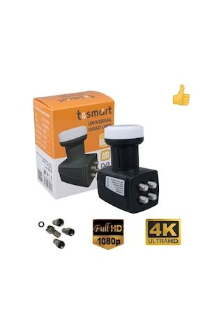 Uydupark Tsmart Dörtlü Lnb+4 Adet Contalı Konnektör