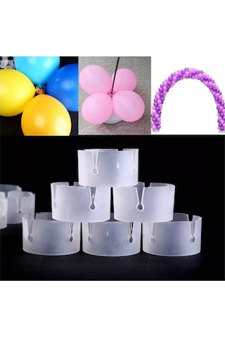 Balon Halkası 50'li Kika Parti Malzemeleri Çok Renkli