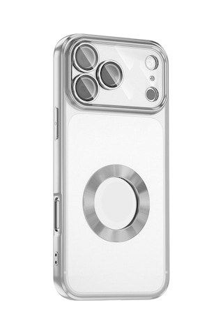 Apple Uyumlu iPhone 17 Pro Max Kılıf Kamera Lens Korumalı Logo Gösteren İnce Hafif Ata Pro Tech Siyah