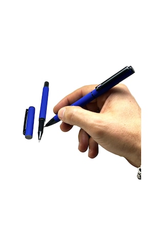 Mavi Tükenmez Roller İmza Kalemi İkili Set 1823la