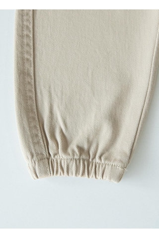Kitikate Organik Gabardin Bebek Pantolon Bej Bej