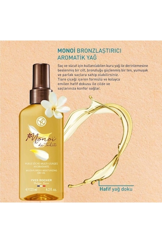 Yves Rocher Monoi Bronzlaştırıcı Aromatik Yağ 125  ML