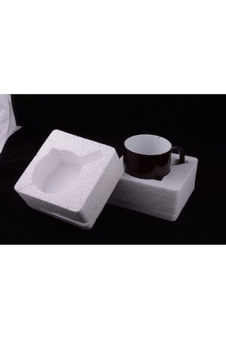 Porselen S Harfli Beyaz Kupa Bardak Beyaz