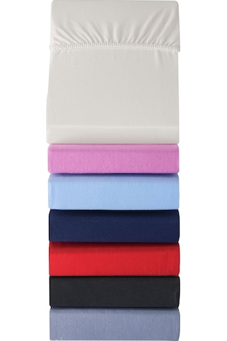 Penye Lastikli Çarşaf, Battal Çift Kişilik ,krem, Pamuk-elastan Örme Kumaş, 230 Gr/m² Krem