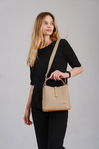 Just Polo Kadın Vizon Taba 3 Gözlü Su Geçirmez Çapraz Ve Omuz Çantası 22 X 20 Cm
