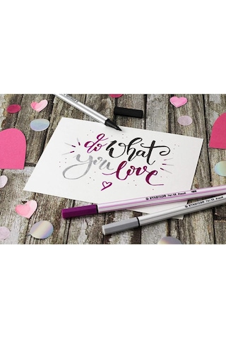 Stabilo Pen 68 Brush Arty Fırça Uçlu Keçeli Kalem Seti 12'li