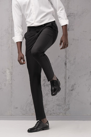 Notra Slimfit Pamuklu Full Likralı Esnek Yazlık Kumaş Pantolon Siyah