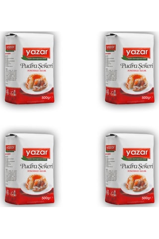 Yazar Pudra Şekeri 4 x 500 G
