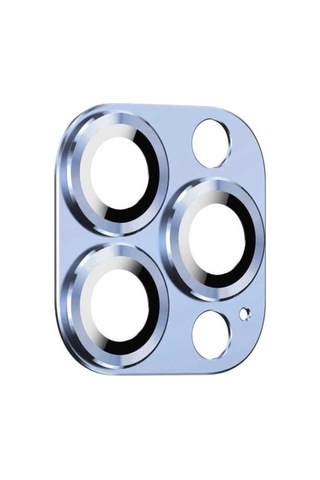 Apple Uyumlu iPhone 13 Pro Max Zore Cl-03 Kamera Lens Koruyucu Mavi Açık